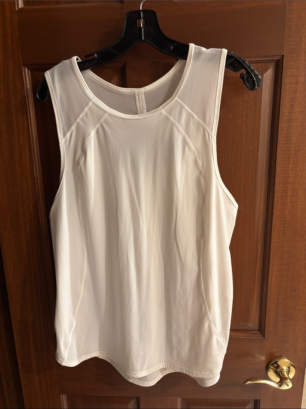 lululemon athletica White Performance Tank, Sz 10/12